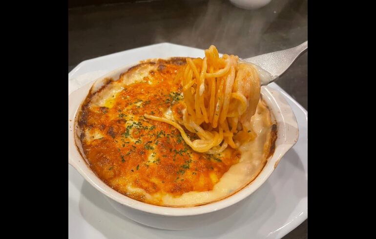 根津珈琲店のスパゲッティグラタン