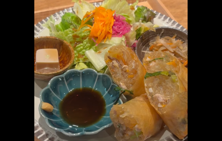 古民家カフェRootsの料理