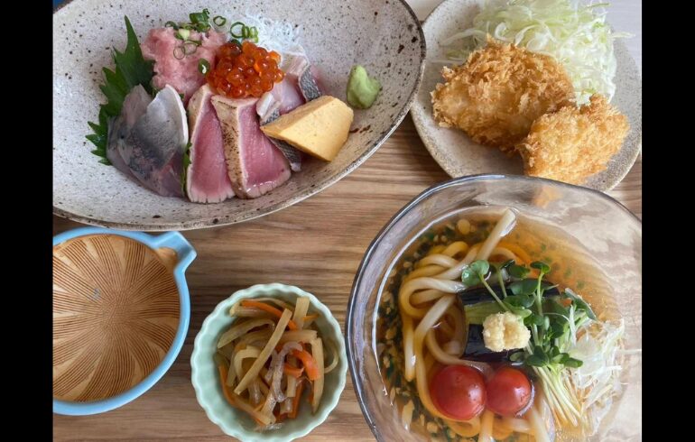 OCEAN CAFE FULLHOUSEの海鮮の定食