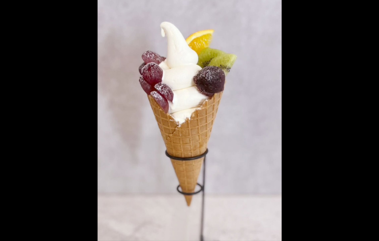 旬甘堂のソフトクリーム