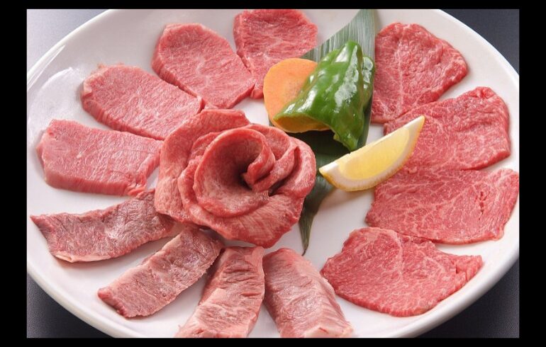 炭火焼肉 心の黒毛和牛の盛り合わせ