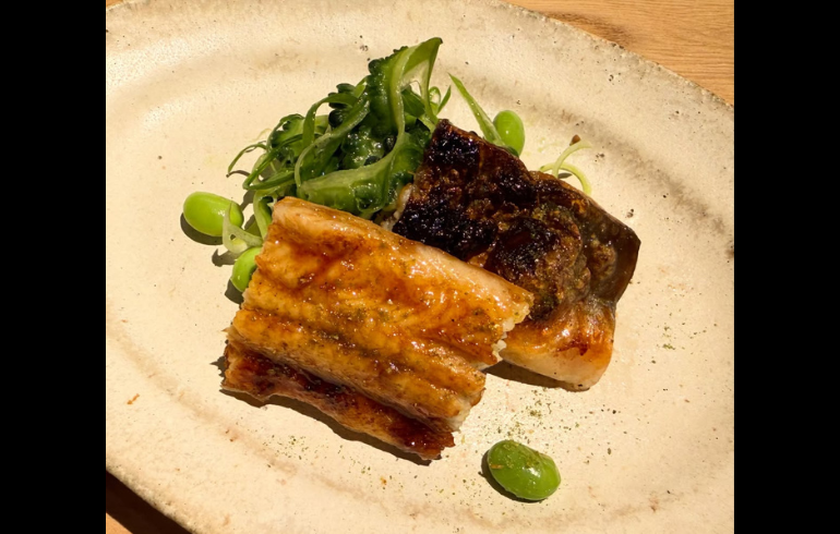 X麻布十番の焼き魚の一皿