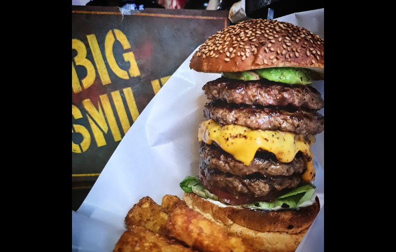 ビッグスマイルのハンバーガー